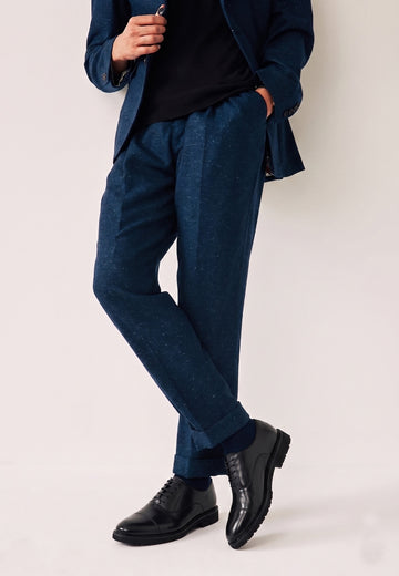 Black Leather Lightweight Oxford Lace-Up Shoes