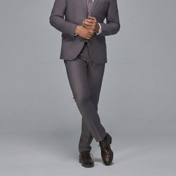 Whole Cut/One Piece Medallion Toe Dark Brown Oxford Lace-up Shoe