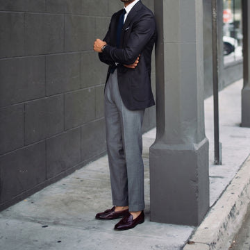 Wine Leather Apron Toe Tassel Slip-On Shoes By Brune & Bareskin