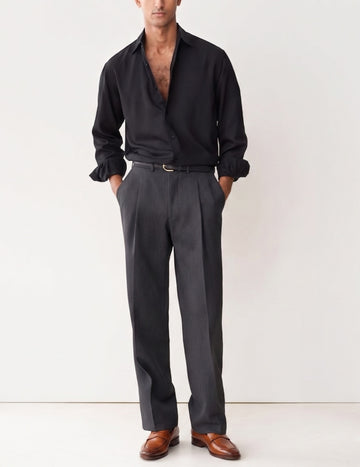 Tan Leather Penny Loafers with Triangular Cut-Strap