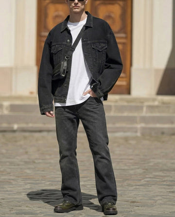 Green Chunky Boots With Metal Plate on Toe