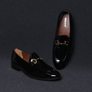 Black Patent Leather Loafer