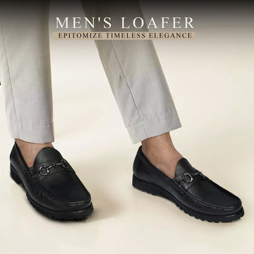 Chunky Sole Moccasin Loafer with Gunmetal Buckle