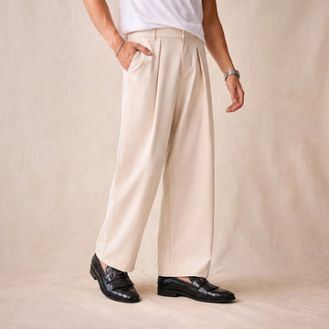 Black Slip-On Shoes in Deep Cut Leather with Fringes Horse-bit Buckled