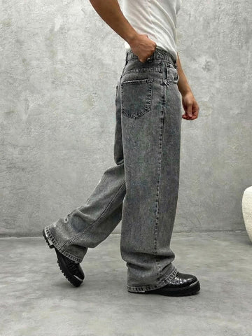 Black Croco Embossed Silver Detailing Lightweight Chunky Leather Boots