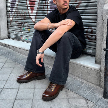 Premium Dark Brown Lightweight Chunky Boots