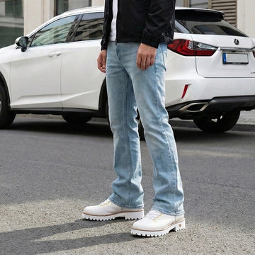 Premium White Lightweight Chunky Boots