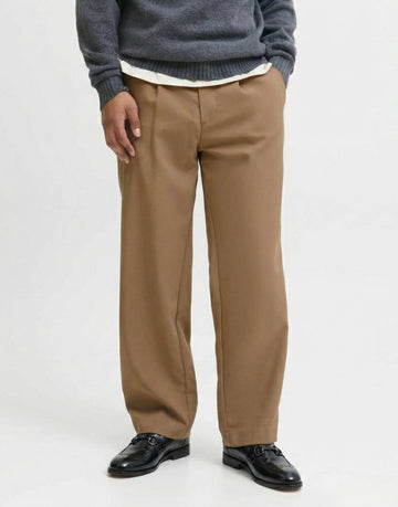 Punching Brogue Men's Loafers with Horse-bit Buckle Black Leather