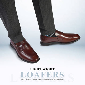 Light Weight Sneaker Sole Shoes in Espresso Leather