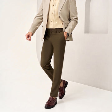 Brown Brush Off Croco embossed Leather Slip-Ons Light Weight Tassel Shoes