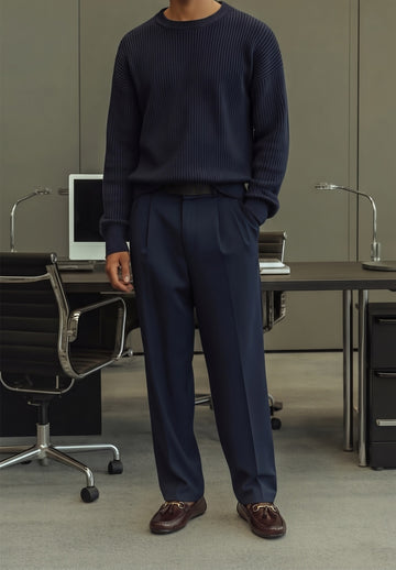 Dark Brown Tassel Leather Loafers with Horse-bit Buckle