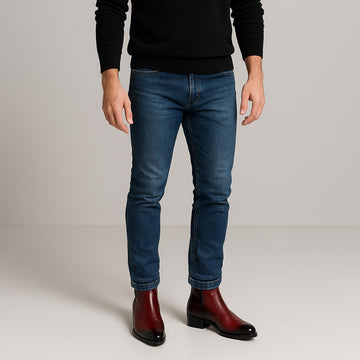 Cowboy Wine Leather Cuban Heel Boots