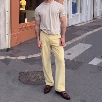 Tassel Italian Loafers for Men's with Dark Brown Leather