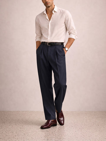 Wine Italian Loafer In Croco Embossed Leather