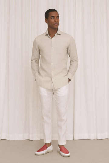 Ray Blend Red Stingray Leather in Textured White Yacht Loafers