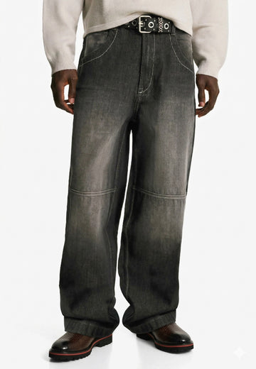 Chunky Sole Chelsea Boot in Light Weight with dark Brown Snake Skin Textured Leather