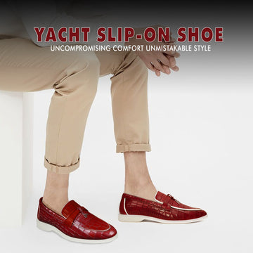 Light Weight Red Yacht Shoes