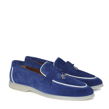 Suede Blue Yacht Shoes