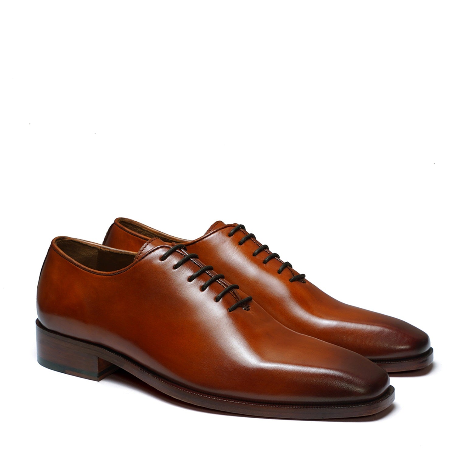 Burnished Tan Oxford Shoes