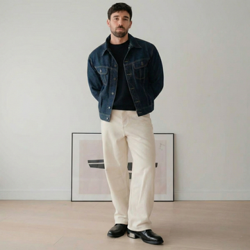 Textured Saffiano Large Metal Heel Plate Black Leather Lace-Up Boots