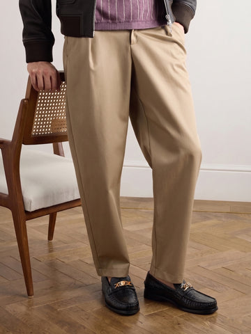 Black Deep Cut Croco Moccasin Goodyear Welted Sole Loafer with Chain Embellishment Trademark Lion Logo