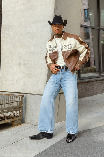 Metallic Cap Toe Black Studd Cowboy Boots in Deep Cut Croco Leather