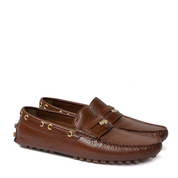 Nubs Driver Tan Penny Loafer