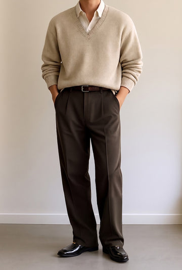 Elegant Black Patent Leather Loafers with Golden Lion Logo