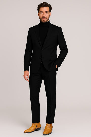 Premium Handwoven Orange Leather Chelsea Cuban Boots