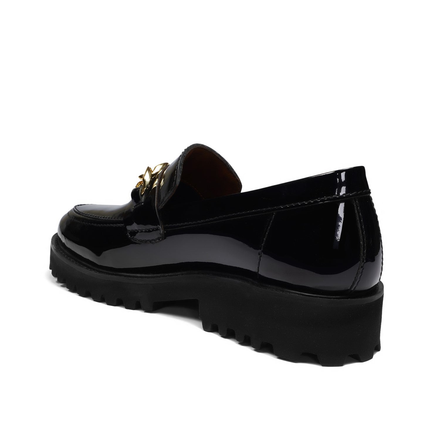 Patent Asos Platform Loafers Patent Leather Chunky Sole Black