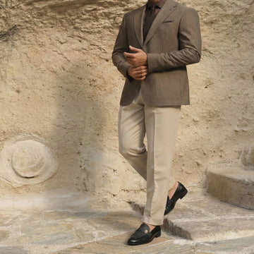 Ray Blend Stingray Leather in Grey Yacht Loafers