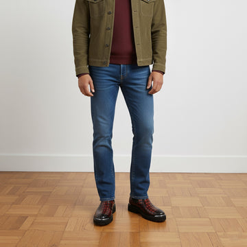 Chunky Sole Wine Metal Plate Boots