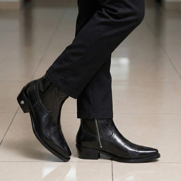 Black Ember Western Cowboy Boots