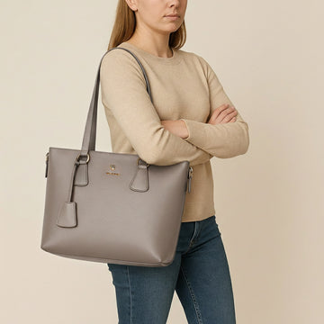 Shape & Style Stylish & Functional Beige Hand Bag