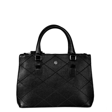 Black Diamond Stitch Premium Handbag for Women