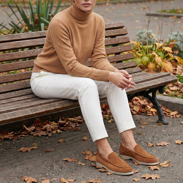 Women Yacht Slip-On Shoes in Rustic Suede Leather