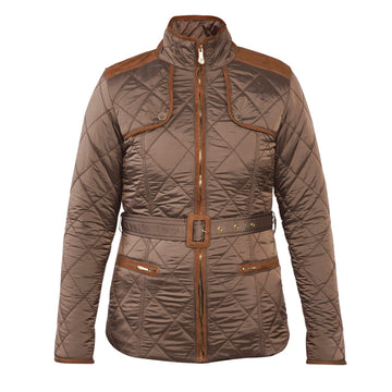 Brown Classic Puffer Women Jacket