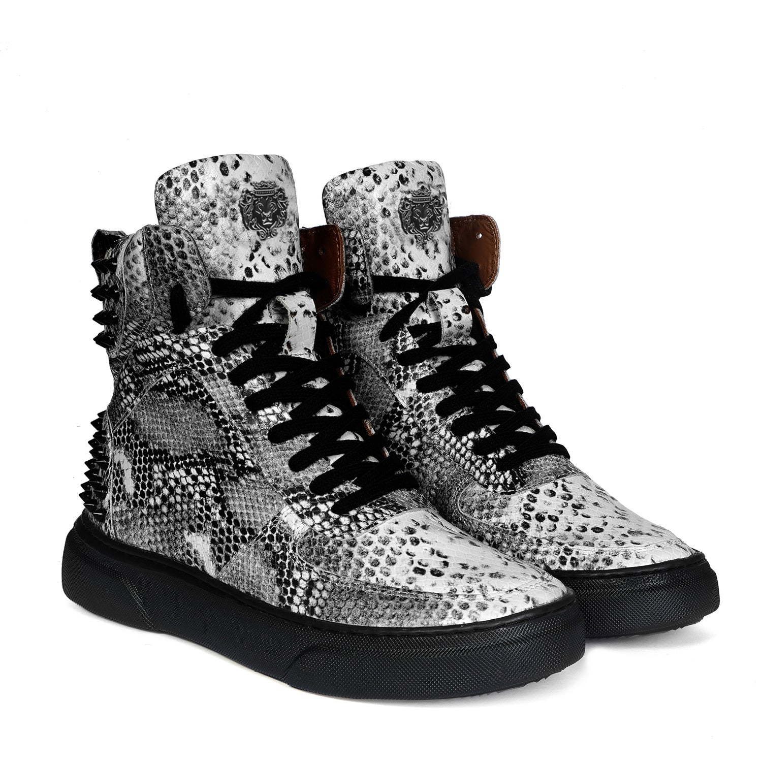 Buy Inflation Brand Flex Force High Top Casual Sneakers for Men (6_Black)  at Amazon.in