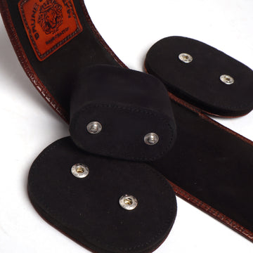 Tan Deep Cut Leather Wrist Watch Roll by Brune & Bareskin