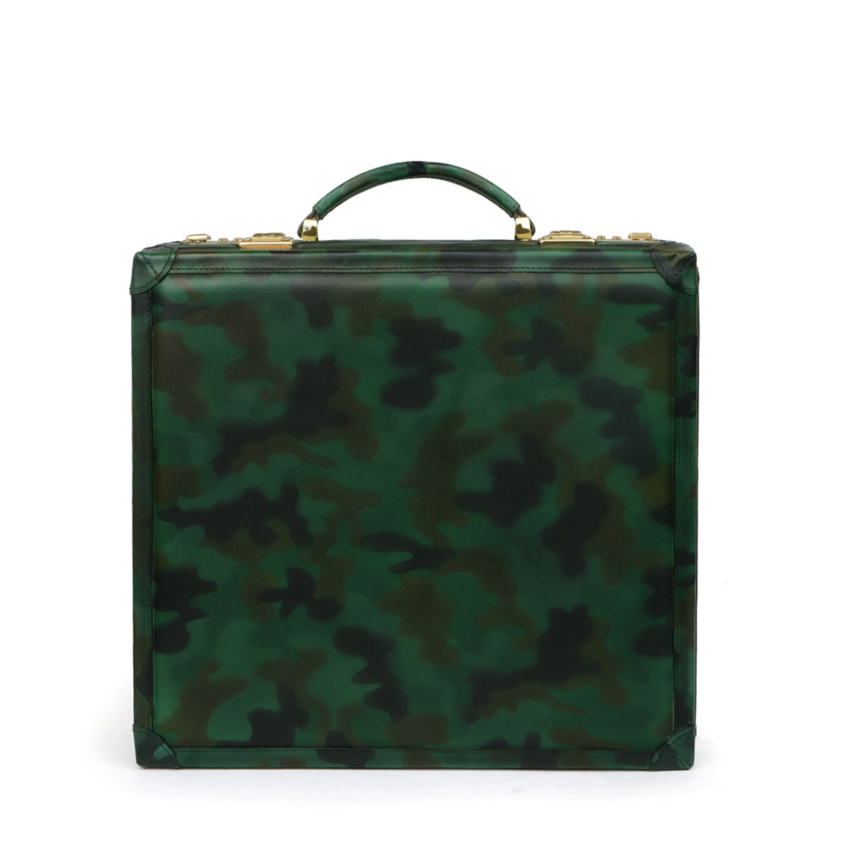 Camo Hand Painted Leather 12 Wrist Watch Carry Briefcase by Brune & Bareskin