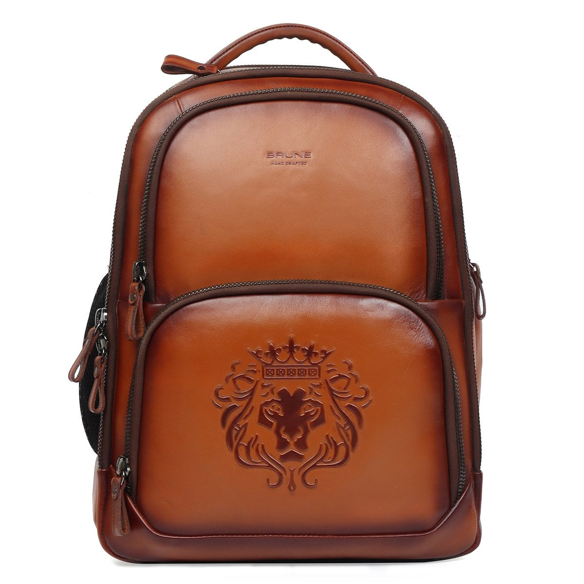 Super Functional Tan Leather Backpack by Brune & Bareskin