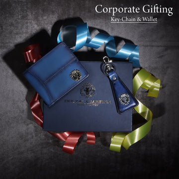 Personalized Blue Genuine Leather Accessory Corporate Gifting bulk Order (Reference Price for 1 Unit)