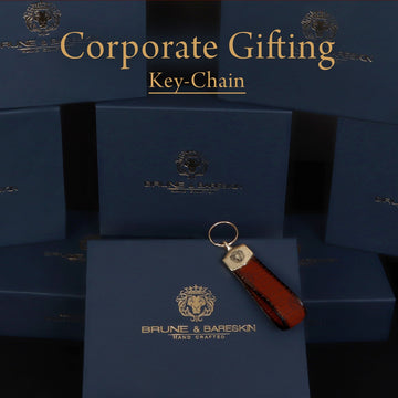 Personalized Gifting Custom Laser Engraved Tan Genuine Leather Elegant Key-chain bulk order(Reference Price for 1 Unit)