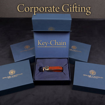Corporate Gifting/Bulk Order of Personalized Leather Keychain With Bespoke services (Reference Price for 1 Unit)