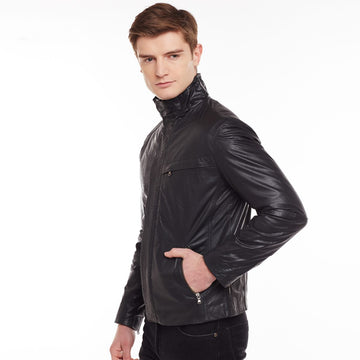 Black  Regular-Fit Jacket By Brune & Bareskin
