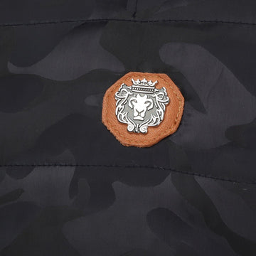 Side Zipper Pockets Camo Puffer Jacket by Brune & Bareskin