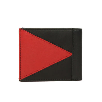 Brune Black And Red Leather Wallet