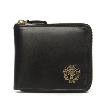 Black Multi pocket Unisex wallet with zip Closure By Brune & Bareskin