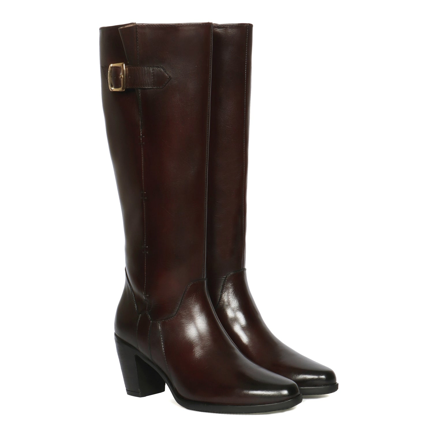 Women's Charlie boots in dark brown leather and clamp on the heel | Golden  Goose