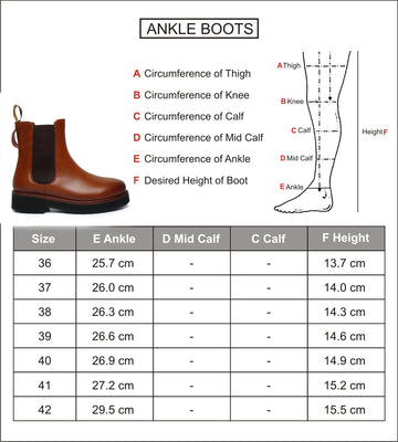 Tan Leather Ankle Length Boots Light Weight Leather Sole  By Brune & Bareskin